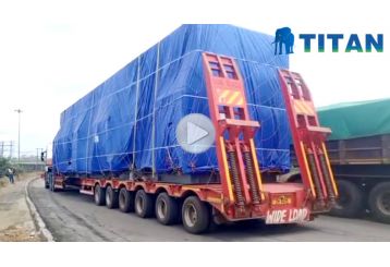 TITAN Extendable Lowbed Trailer Transport Industrial Equipment